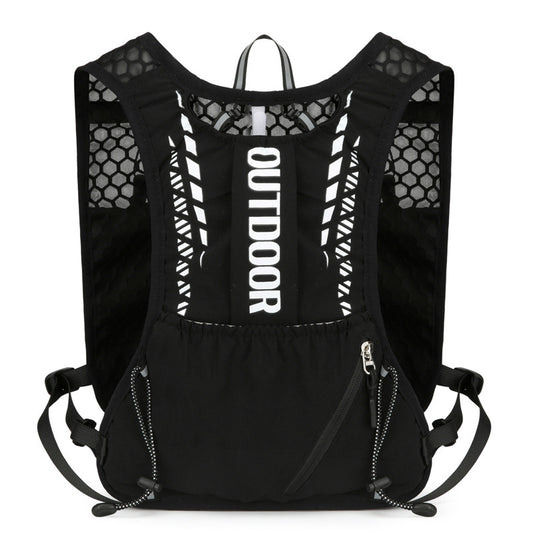 Black 5L Breathable Hydration Vest Pack - Sweat-Wicking Running Bag, Cross-border Cycling Backpack, Marathon V888-ELOSUNG38384