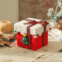 Red Green Premium 2-Piece Christmas Apple Gift Box Set - High-End Thick Flannel Festive Candy & Present Boxes V888-ELOSUNG38396