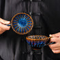 Blue-brown Creative Retro Kiln-Glazed Ceramic Cup - Exquisite Coffee & Afternoon Tea Mug, Home Milk Cup, V888-ELOSUNG38404