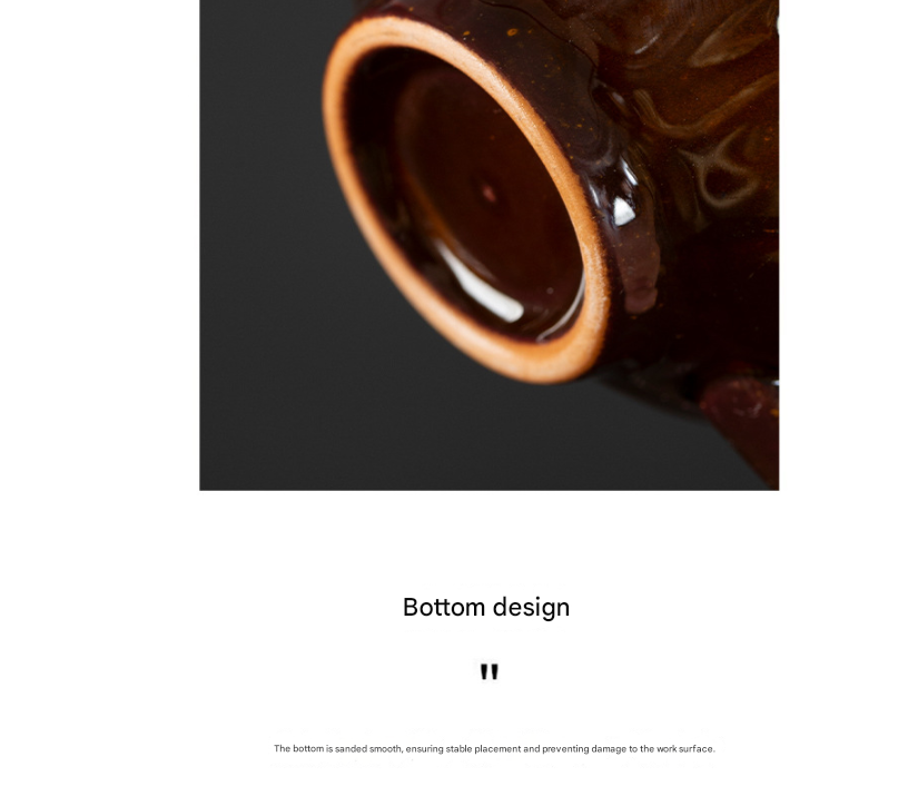 Blue-brown Creative Retro Kiln-Glazed Ceramic Cup - Exquisite Coffee & Afternoon Tea Mug, Home Milk Cup, V888-ELOSUNG38404