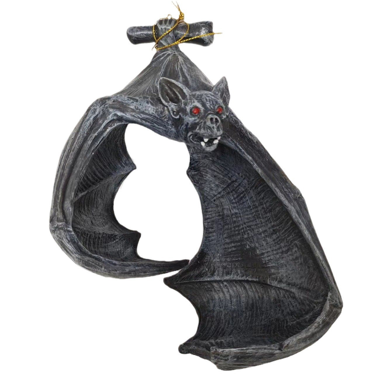 Gothic Bat Wall Tealight Holder - Resin Decor for Spooky Ambiance (16.5x12x22 cm) V888-ELOSUNG38414