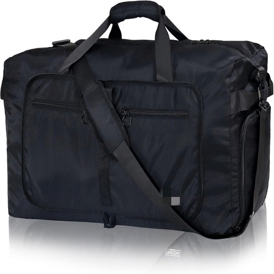 Large Capacity Foldable Travel Duffle Bag - Detachable Shoulder Strap, Gym & Yoga Storage, Business Luggage & V888-ELOSUNG38432