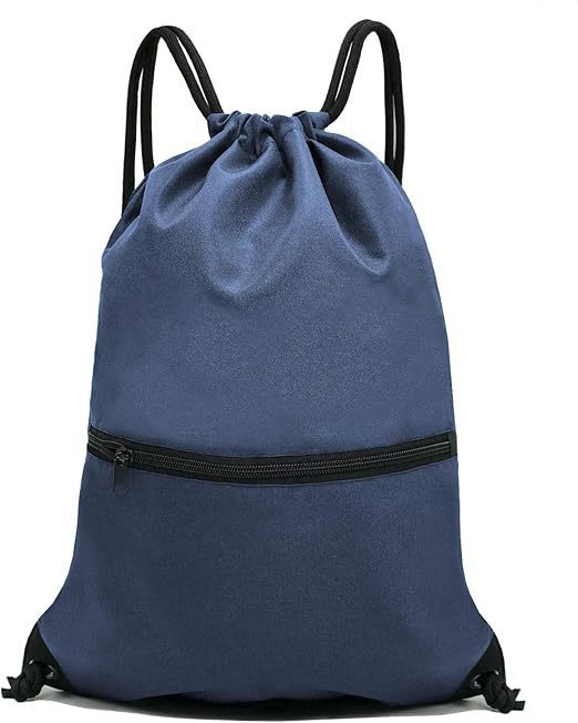 Navy Blue Versatile Drawstring Backpack - Sports, Gym, Yoga, Dance & Travel Carry-All (34x47 cm) V888-ELOSUNG38434