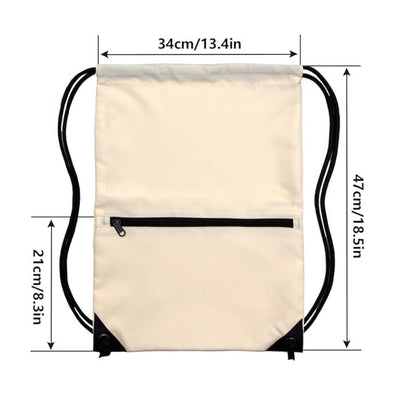 Navy Blue Versatile Drawstring Backpack - Sports, Gym, Yoga, Dance & Travel Carry-All (34x47 cm) V888-ELOSUNG38434