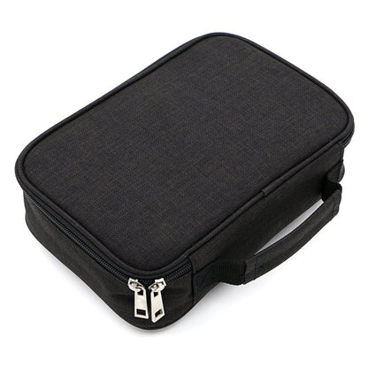 Black Large Capacity 72-Slot Pencil Case - Multi-functional Oxford Cloth Storage for Students, Artists & V888-ELOSUNG38446