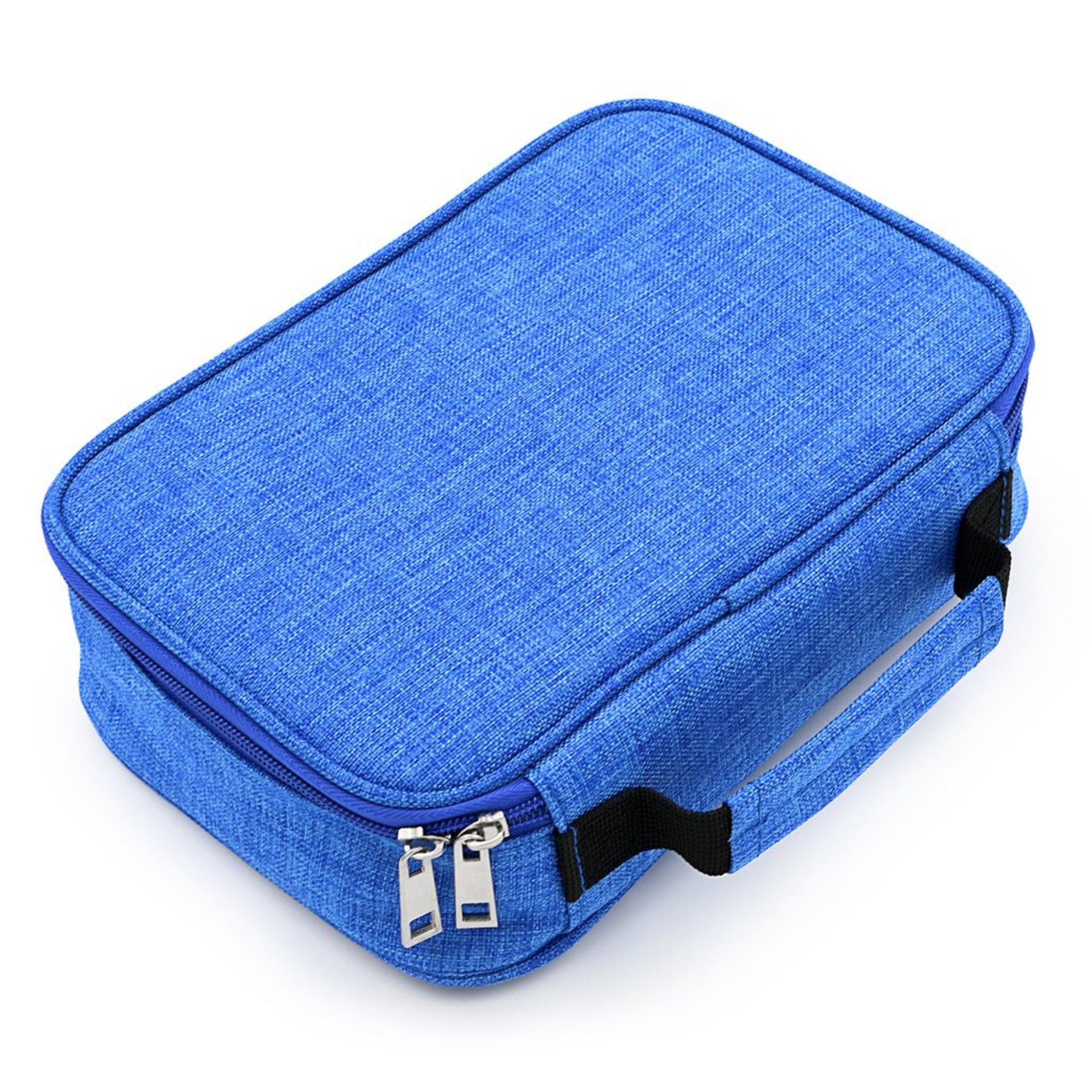 Blue Large Capacity 72-Slot Pencil Case - Multi-functional Oxford Cloth Storage for Students, Artists & V888-ELOSUNG38447