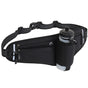 Black Adjustable Running Waist Pack with Water Bottle Holder, Reflective Design, and Multiple Storage Pockets V888-ELOSUNG38459