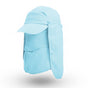 Blue UV Protection 4-in-1 Outdoor Sun Hat with Removable Flaps V888-ELOSUNG38463