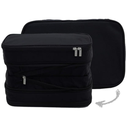 M Black Durable & Expandable Travel Packing Cube - Tear-Resistant & Water-Repellent Clothing Organizer with V888-ELOSUNG38482