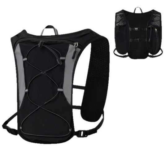 Black Lightweight Hydration Backpack with 1.5L Water Bladder Compact Cycling Running Pack for Hiking and V888-ELOSUNG38490