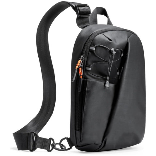 Black Modern Urban Sling Bag Crossbody Chest Pack with Quick Adjustable Strap Compact Daypack for Travel and V888-ELOSUNG38492