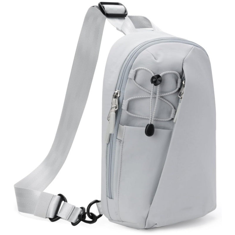 Grey Modern Urban Sling Bag Crossbody Chest Pack with Quick Adjustable Strap Compact Daypack for Travel and V888-ELOSUNG38494