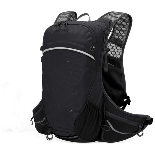 Black Lightweight Outdoor Hiking Backpack Nylon Daypack for Cycling Camping and Mountaineering Breathable V888-ELOSUNG38495