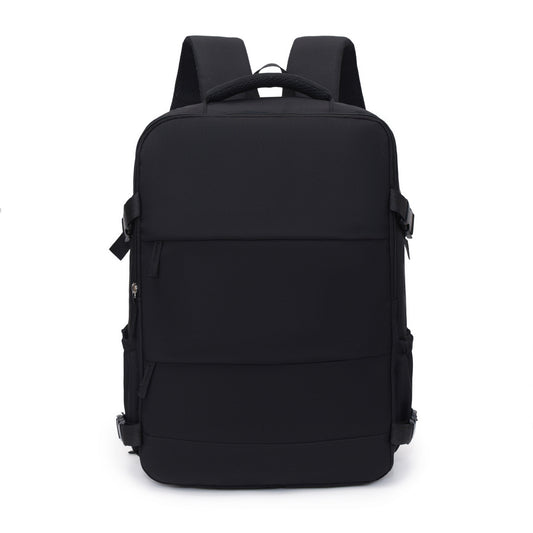 Black 25L Travel Laptop Backpack with Shoe Compartment 180 Degree Opening Carry On Rucksack Fits 14 Inch V888-ELOSUNG38523