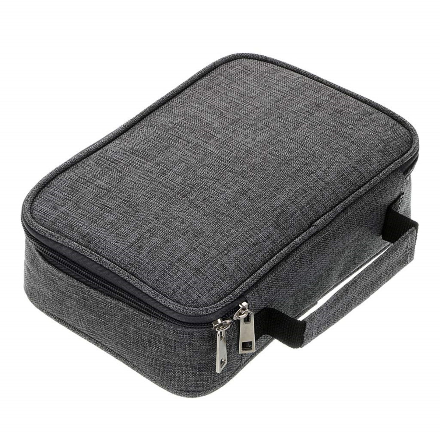 Grey Large Capacity 72-Slot Pencil Case - Multi-functional Oxford Cloth Storage for Students, Artists & V888-ELOSUNG38524