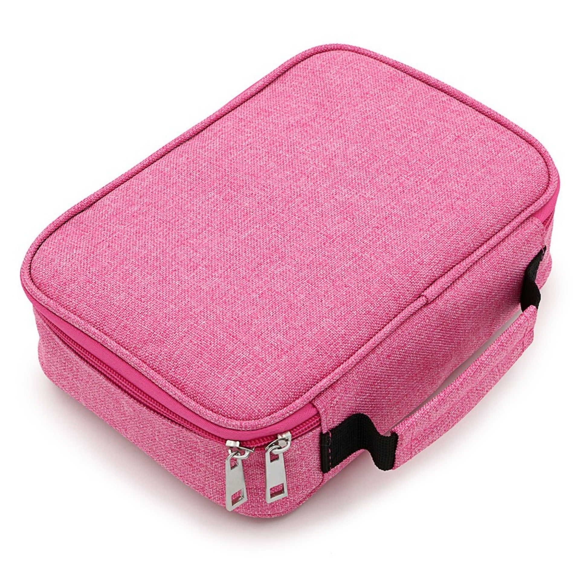 Pink Large Capacity 72-Slot Pencil Case - Multi-functional Oxford Cloth Storage for Students, Artists & V888-ELOSUNG38526