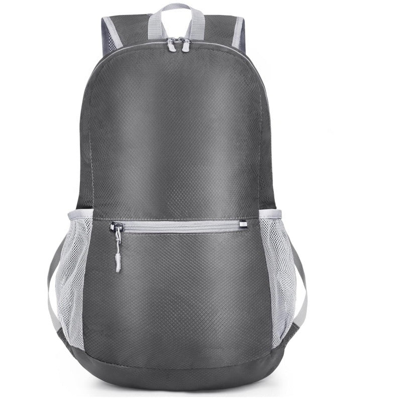 Grey Ultra Lightweight Foldable Backpack Packable Daypack Compact Travel Rucksack with Mesh Pockets Ideal for V888-ELOSUNG38560