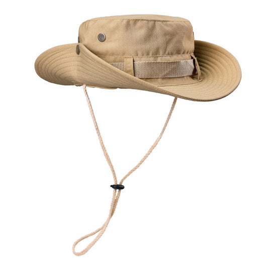 Khaki Foldable Wide Brim Sun Hat Unisex Bucket Safari Cap Adjustable 56-60cm for Fishing Hiking Camping and V888-ELOSUNG38594