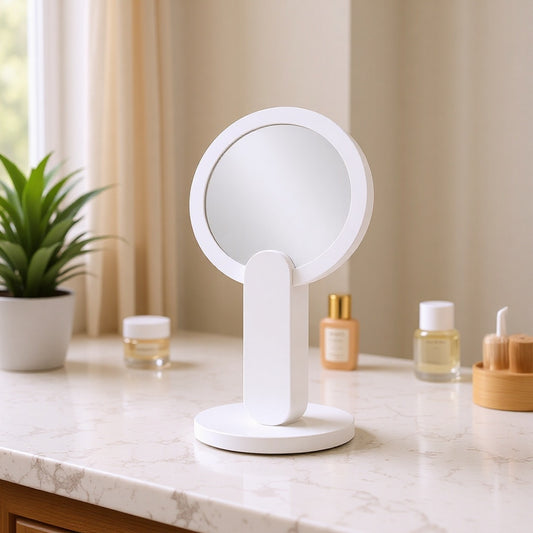 Portable LED Makeup Mirror Foldable Handheld Vanity Light Compact Travel Cosmetic Mirror for Women and V888-ELOSUNG38605