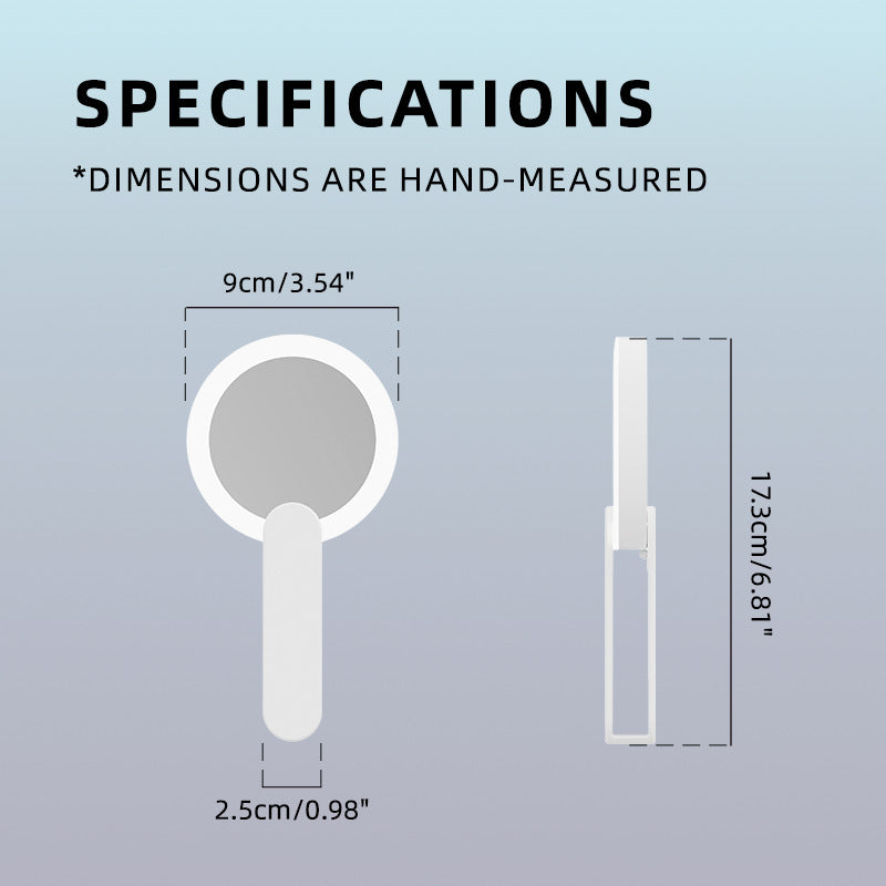 Portable LED Makeup Mirror Foldable Handheld Vanity Light Compact Travel Cosmetic Mirror for Women and V888-ELOSUNG38605