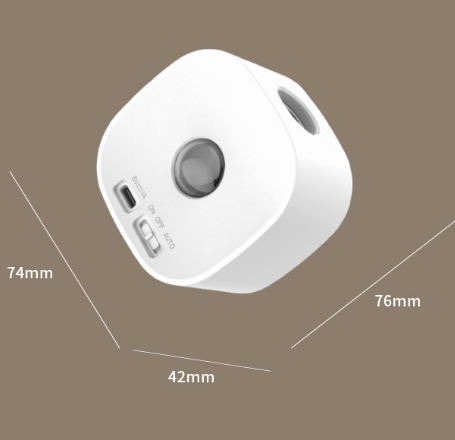 White Rechargeable Motion Sensor Wall Light Dual Light Source Magnetic LED Night Lamp with 3 Brightness V888-ELOSUNG38619