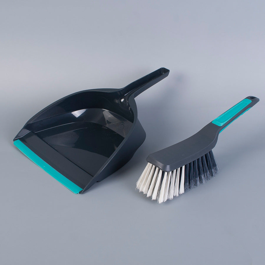 2-Piece Handheld Dustpan and Brush Set Mini Broom with Soft Rubber Lip for Kitchen Desktop Car and Camping V888-ELOSUNG38664
