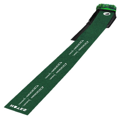 Indoor Golf Putting Mat with Automatic Ball Return System 2.6m Practice Green with Alignment Guides for Home V888-ELOSUNG38687