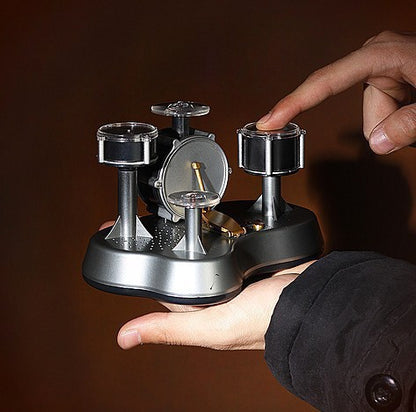 Mini Electronic Finger Drum Set Touch Sensitive Desktop Percussion Toy with Light-Up Game Mode Novelty Gift V888-ELOSUNG38689