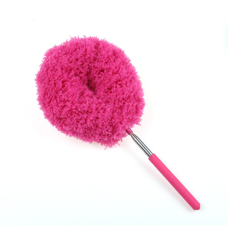 Rose Red 4 Pack Telescopic Microfiber Duster with Extendable Stainless Steel Pole - Anti-Static Ceiling Fan V888-ELOSUNG38708