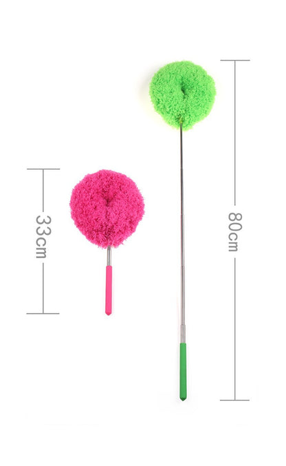 Rose Red 4 Pack Telescopic Microfiber Duster with Extendable Stainless Steel Pole - Anti-Static Ceiling Fan V888-ELOSUNG38708