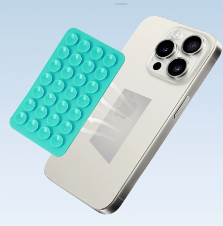 Lake Green 10 Pack Rectangular Silicone Suction Phone Mount Holder - 28 Cup Adhesive Sticky Pad for V888-ELOSUNG38736