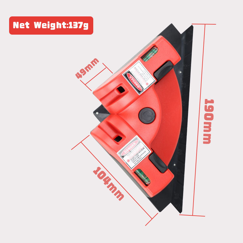 Yellow 90 Degree Laser Square Level Tool - Right Angle Line Projector for Tiling & Flooring Layout - Dual V888-ELOSUNG38745