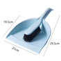Blue Mini Dustpan and Brush Set Handheld Sweeping Broom with Rubber Lip for Desktop Kitchen Car and Camping V888-ELOSUNG38746
