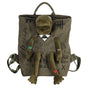 Green 3D Frog Graffiti Canvas Backpack Large Capacity 37x40cm School Bag for Students and Uni Students - V888-ELOSUNG38752