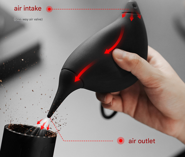 White Powerful Hummingbird Air Blower Manual Dust Cleaner for Coffee Grinders and Camera Lenses 160mm V888-ELOSUNG38754
