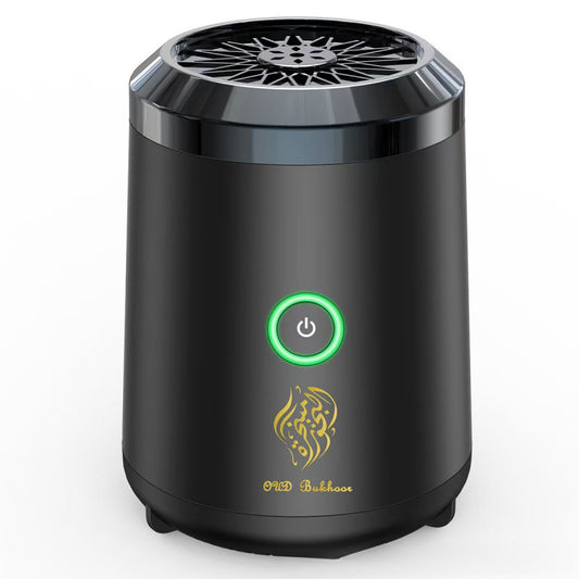 Portable Electric Oud Bukhoor Incense Burner with Speaker - USB Rechargeable Aroma Diffuser for Car and Home V888-ELOSUNG38764