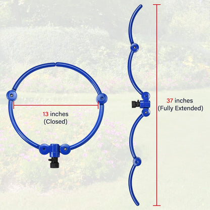 Adjustable Tree Ring Sprinkler for Deep Root Irrigation - 13 to 37 Inch Expandable Garden Watering Tool for V888-ELOSUNG38776