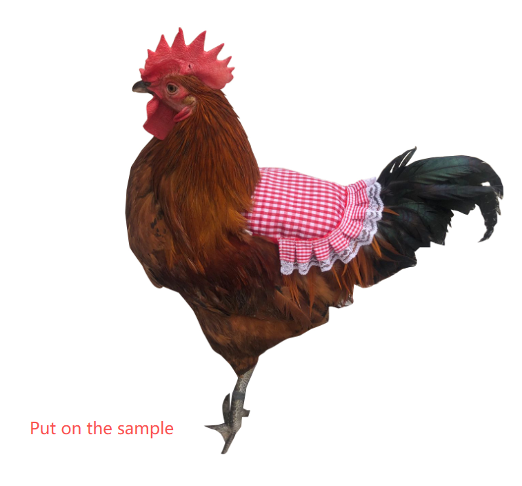 Pink Pineapple 4 Pack Hen Saddle Aprons for Backyard Chickens - Feather Protector for Poultry - Back V888-ELOSUNG38778