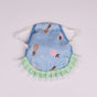 Blue Pineapple 4 Pack Hen Saddle Aprons for Backyard Chickens - Feather Protector for Poultry - Back V888-ELOSUNG38779