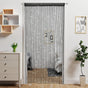 Black 2 Pack Sparkle String Door Curtains 100x200cm Glitter Sequin Tassel Room Divider for Australian Home V888-ELOSUNG38781