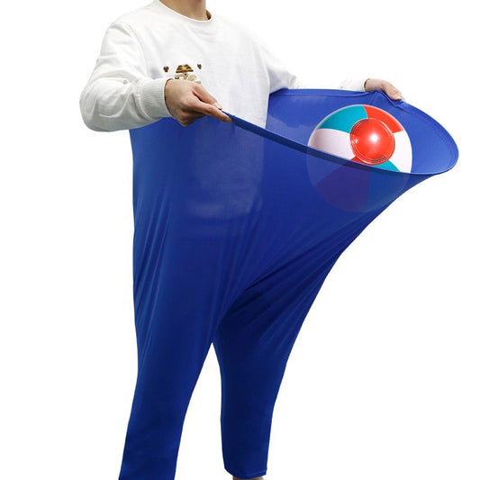 Blue Granny Pants Yard Game for Kids - Durable Outdoor Tossing Activity with Ball and Pump - 60x80cm Fun V888-ELOSUNG38791