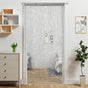 Silver 2 Pack Sparkle String Door Curtains 100x200cm Glitter Sequin Tassel Room Divider for Australian Home V888-ELOSUNG38823