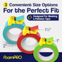 15 Pack Masking Tape Cutter Set (5 x 3 Sizes) Compact Clip-On Dispenser for 1", 1.5" & 2" Rolls Painter's V888-ELOSUNG38888
