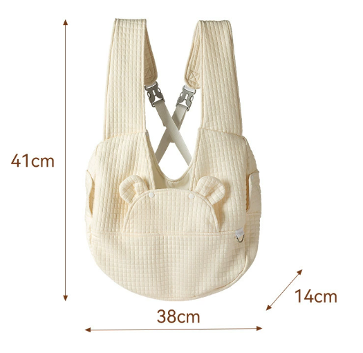 Small Pet Carrier Backpack Adjustable Cross-Back Sling Bag Hands-Free Front Chest Pack for Dogs & Cats up to V888-ELOSUNG38919