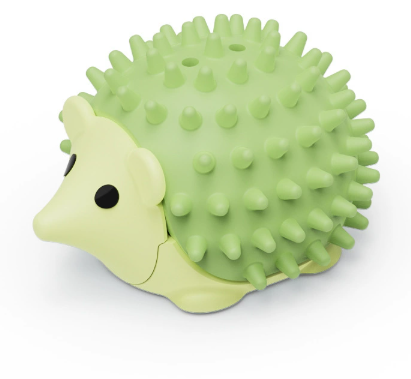 Green 4 Pack Hedgehog Catnip Toys Self Grooming Face Scratcher & Teething Chew Toy Soft Rubber Interactive V888-ELOSUNG38922