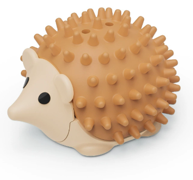 Coffee 4 Pack Hedgehog Catnip Toys Self Grooming Face Scratcher & Teething Chew Toy Soft Rubber Interactive V888-ELOSUNG38924
