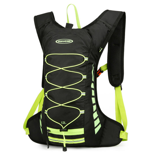 Black-green Lightweight Outdoor Sports Backpack Breathable Hiking Daypack Compact Running Cycling Bag with V888-ELOSUNG38934