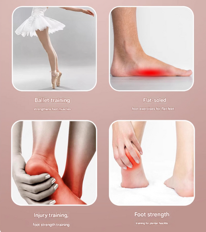 Pink Adjustable Foot Arch Trainer Toe Grip Exerciser Spring Resistance Strengthening Tool for Flat Feet & V888-ELOSUNG38999