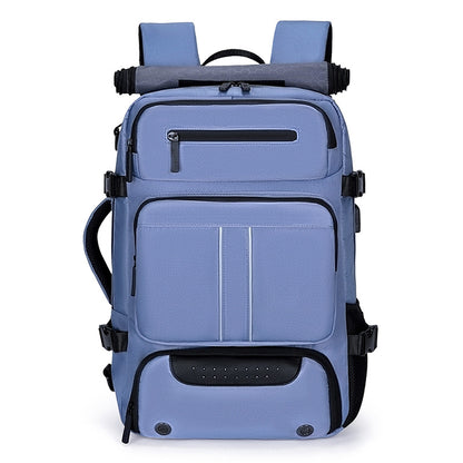 Large Capacity Convertible Travel Backpack - 16" Laptop Compartment, Shoe Pouch & USB Port(blue) V888-ELOSUNG39002