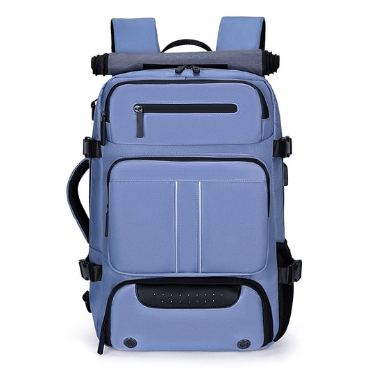 Large Capacity Convertible Travel Backpack - 16" Laptop Compartment, Shoe Pouch & USB Port(blue) V888-ELOSUNG39002